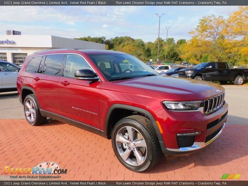 2021 Jeep Grand Cherokee L Limited 4x4 Velvet Red Pearl / Black Photo #3