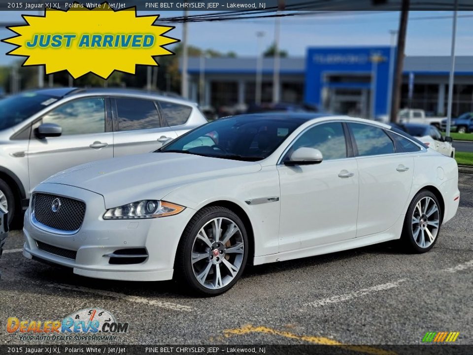 2015 Jaguar XJ XJ Polaris White / Jet/Jet Photo #1