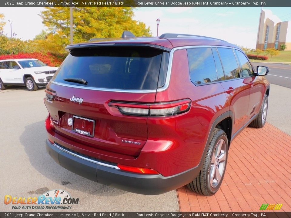 2021 Jeep Grand Cherokee L Limited 4x4 Velvet Red Pearl / Black Photo #5