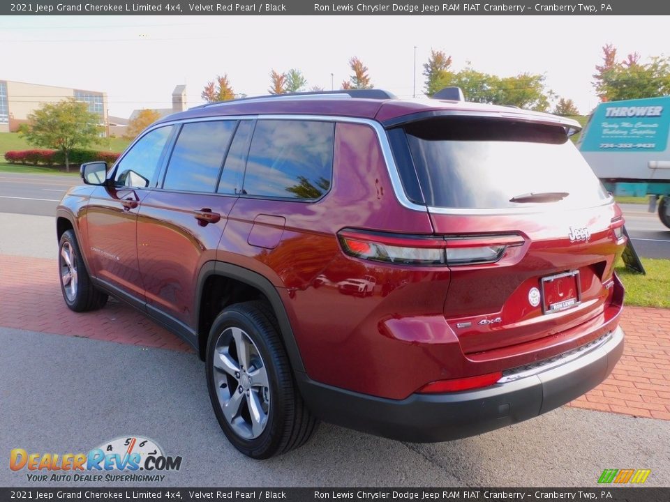 2021 Jeep Grand Cherokee L Limited 4x4 Velvet Red Pearl / Black Photo #8