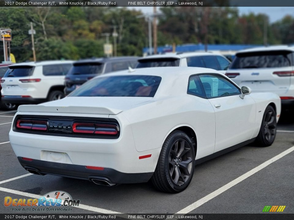 2017 Dodge Challenger R/T White Knuckle / Black/Ruby Red Photo #2