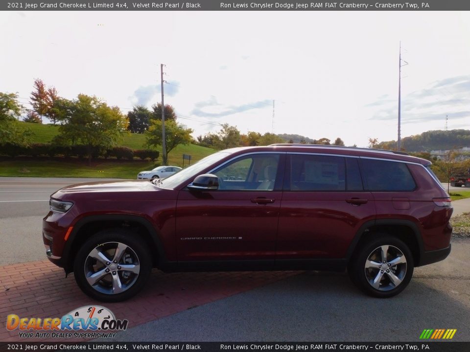 2021 Jeep Grand Cherokee L Limited 4x4 Velvet Red Pearl / Black Photo #9