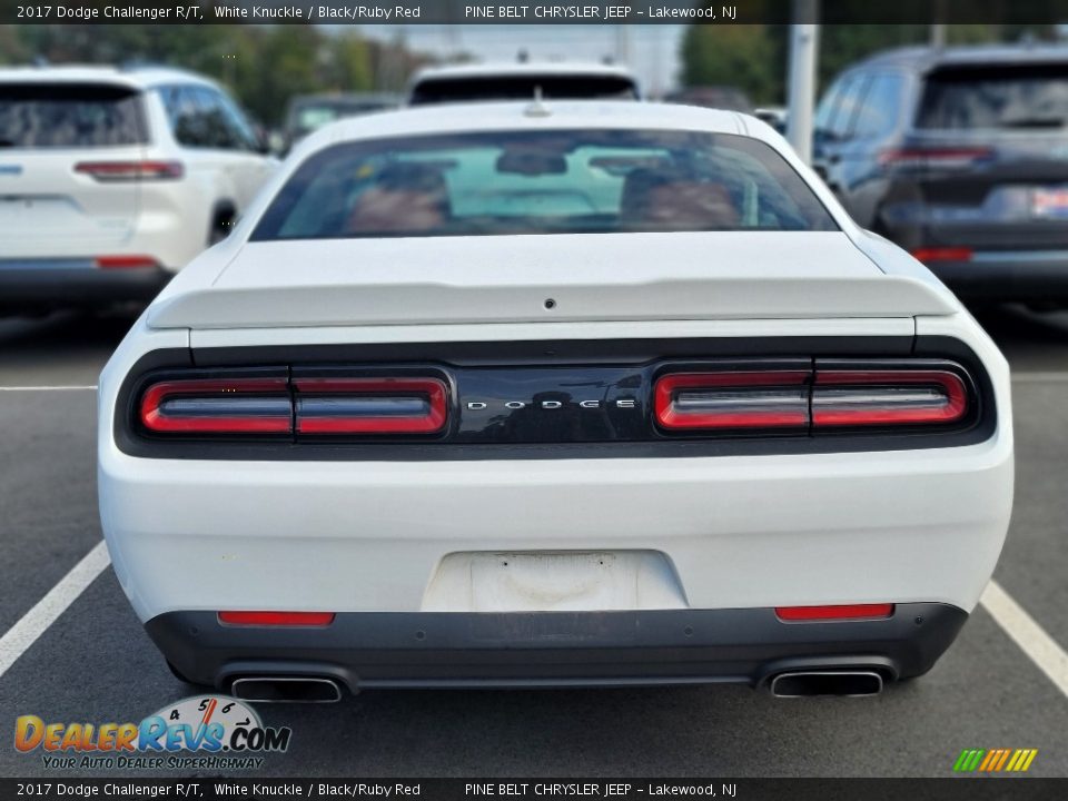 2017 Dodge Challenger R/T White Knuckle / Black/Ruby Red Photo #3
