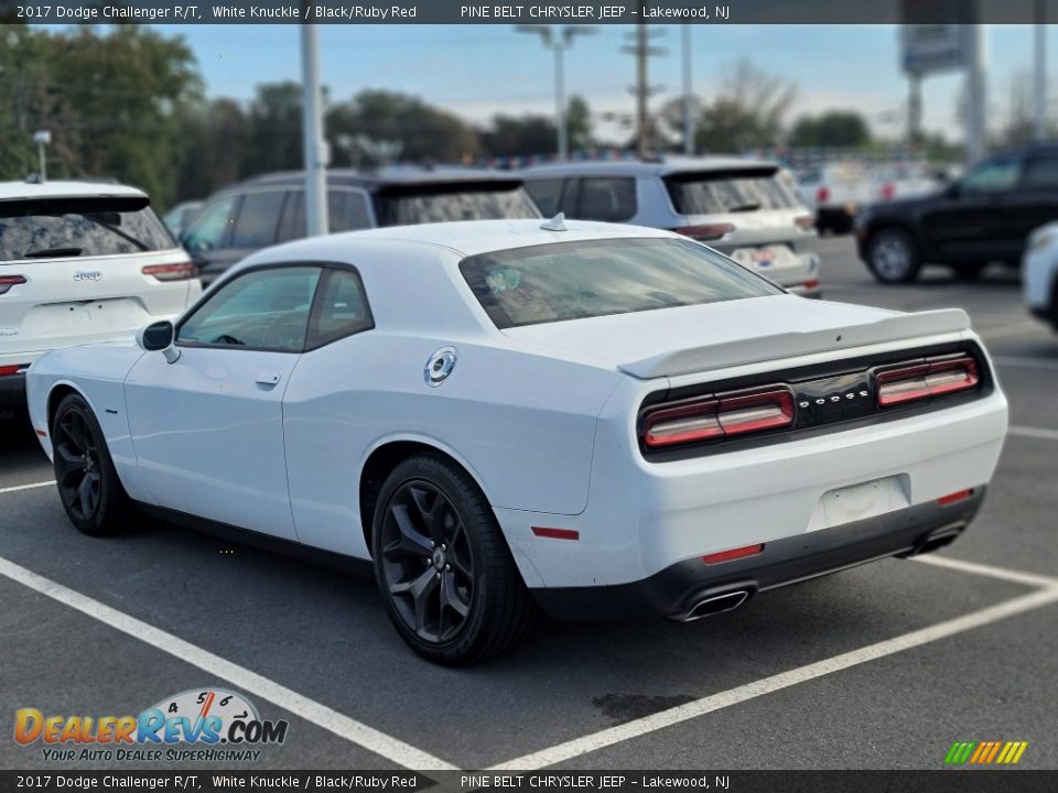 2017 Dodge Challenger R/T White Knuckle / Black/Ruby Red Photo #4