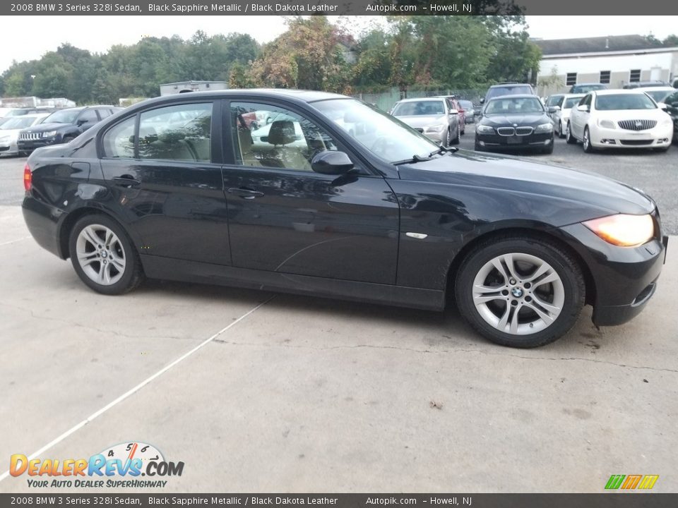 2008 BMW 3 Series 328i Sedan Black Sapphire Metallic / Black Dakota Leather Photo #3