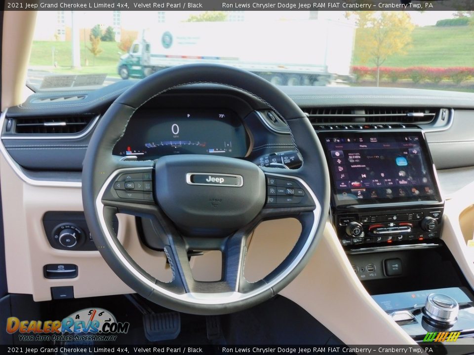 2021 Jeep Grand Cherokee L Limited 4x4 Velvet Red Pearl / Black Photo #14