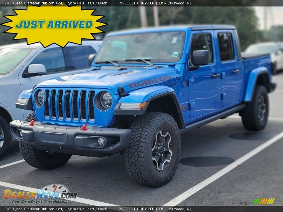 2020 Jeep Gladiator Rubicon 4x4 Hydro Blue Pearl / Black Photo #1