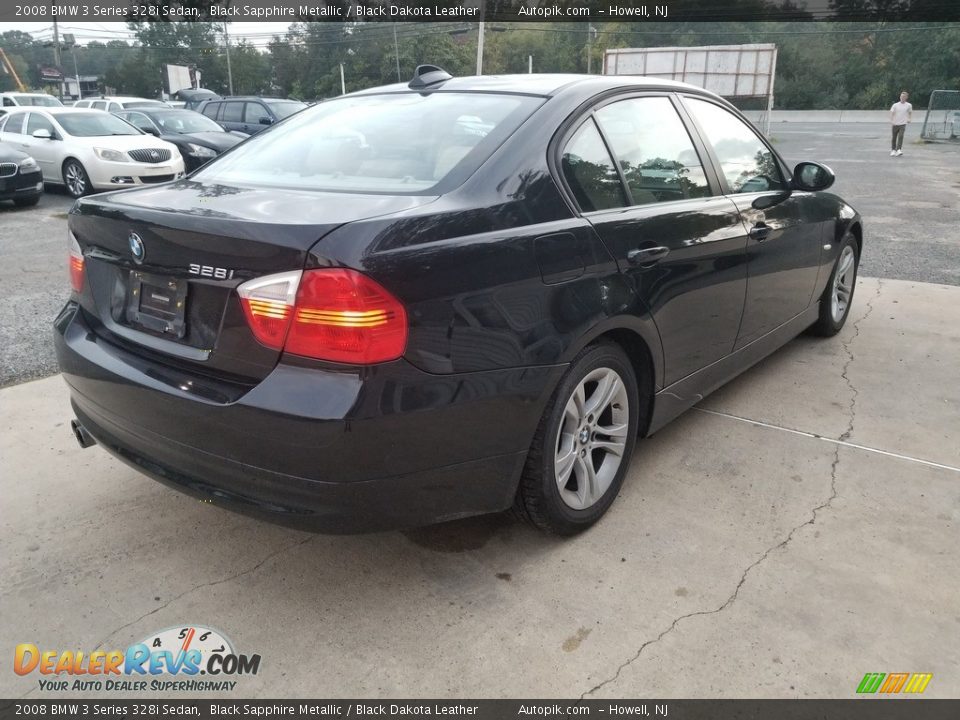 2008 BMW 3 Series 328i Sedan Black Sapphire Metallic / Black Dakota Leather Photo #5