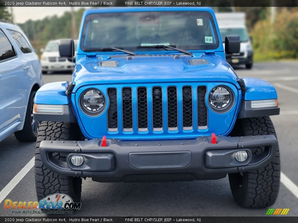 2020 Jeep Gladiator Rubicon 4x4 Hydro Blue Pearl / Black Photo #2