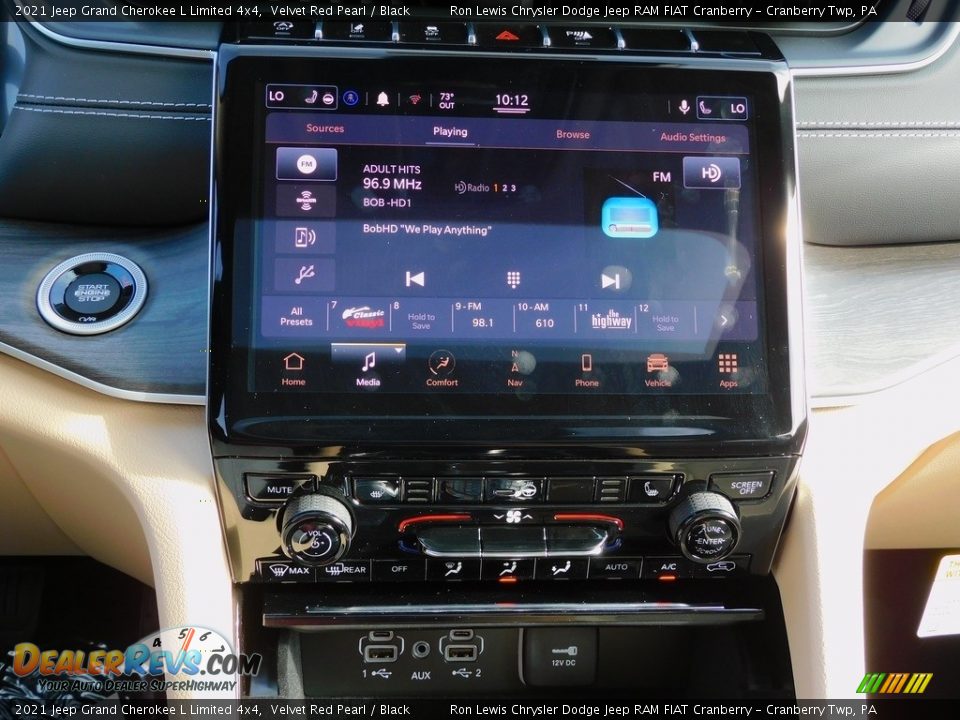 2021 Jeep Grand Cherokee L Limited 4x4 Velvet Red Pearl / Black Photo #17