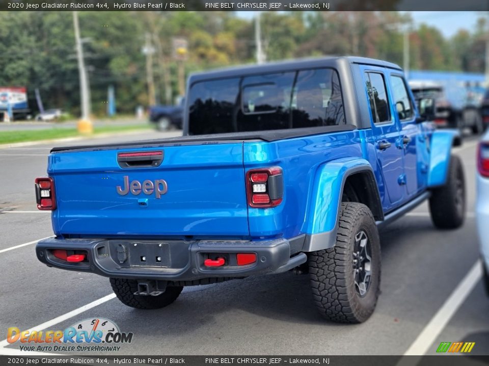 2020 Jeep Gladiator Rubicon 4x4 Hydro Blue Pearl / Black Photo #3