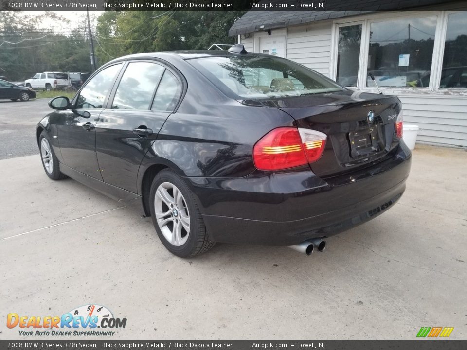 2008 BMW 3 Series 328i Sedan Black Sapphire Metallic / Black Dakota Leather Photo #7