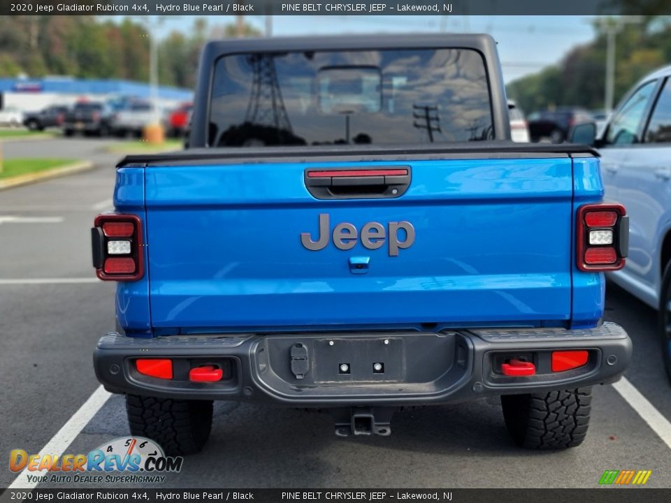 2020 Jeep Gladiator Rubicon 4x4 Hydro Blue Pearl / Black Photo #4