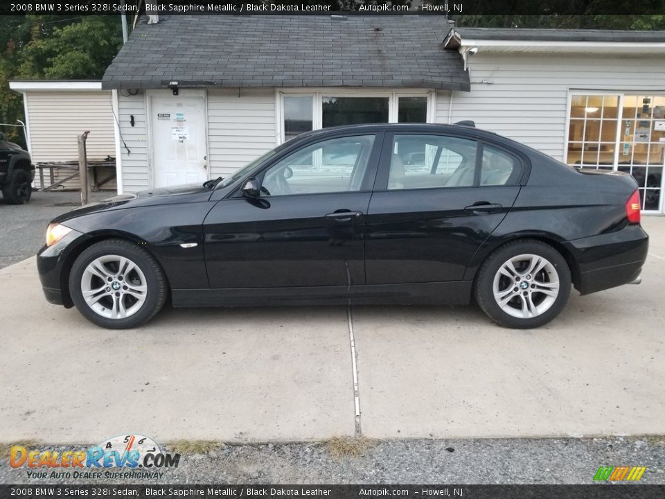 2008 BMW 3 Series 328i Sedan Black Sapphire Metallic / Black Dakota Leather Photo #8