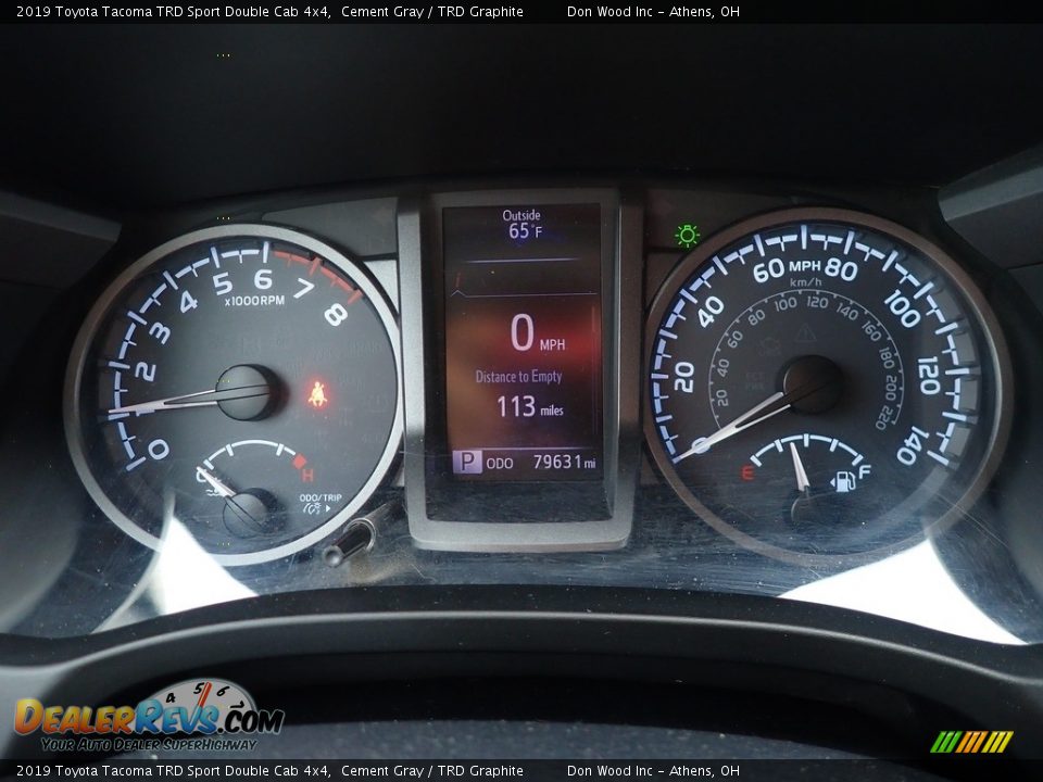 2019 Toyota Tacoma TRD Sport Double Cab 4x4 Cement Gray / TRD Graphite Photo #28