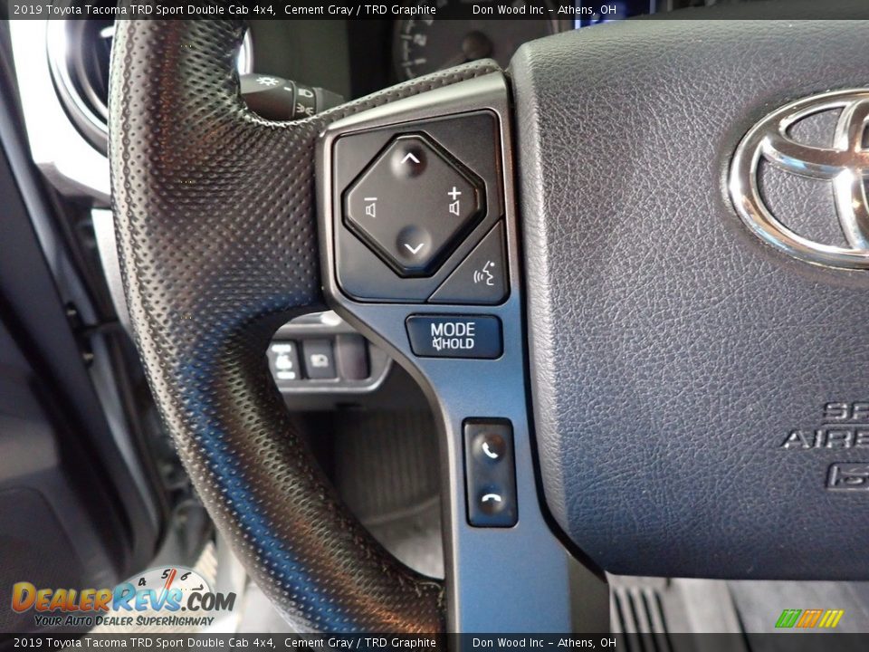 2019 Toyota Tacoma TRD Sport Double Cab 4x4 Cement Gray / TRD Graphite Photo #29
