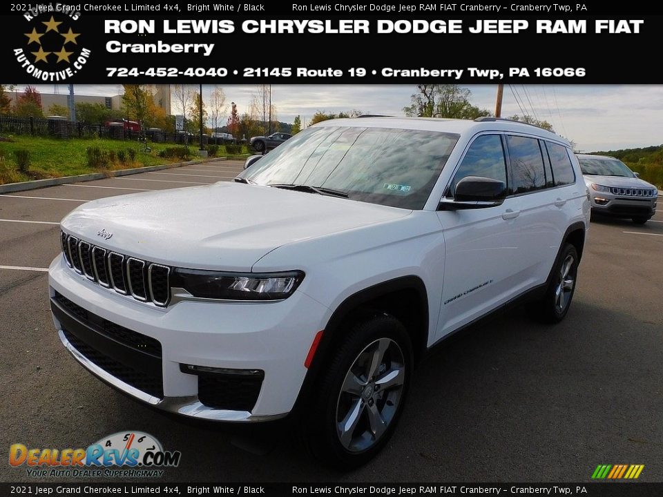 2021 Jeep Grand Cherokee L Limited 4x4 Bright White / Black Photo #1