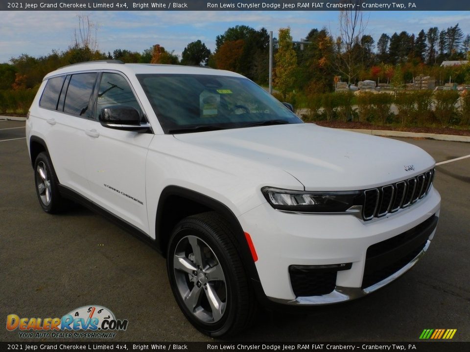 2021 Jeep Grand Cherokee L Limited 4x4 Bright White / Black Photo #3