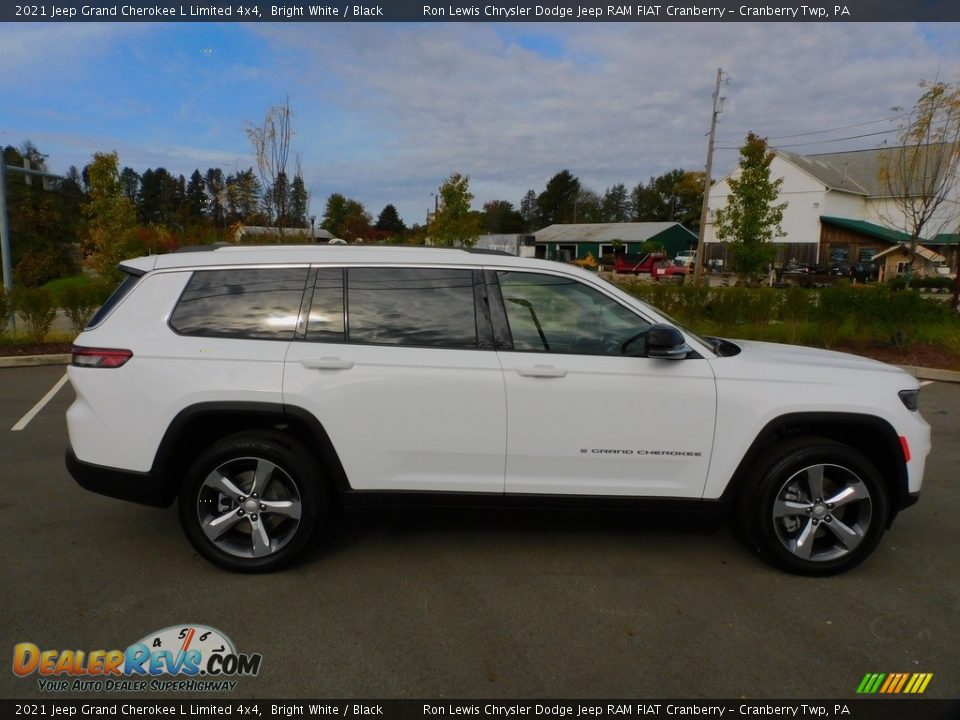2021 Jeep Grand Cherokee L Limited 4x4 Bright White / Black Photo #4
