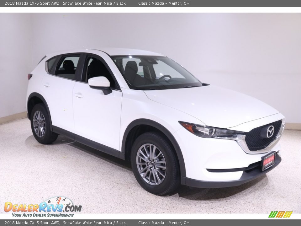 2018 Mazda CX-5 Sport AWD Snowflake White Pearl Mica / Black Photo #1