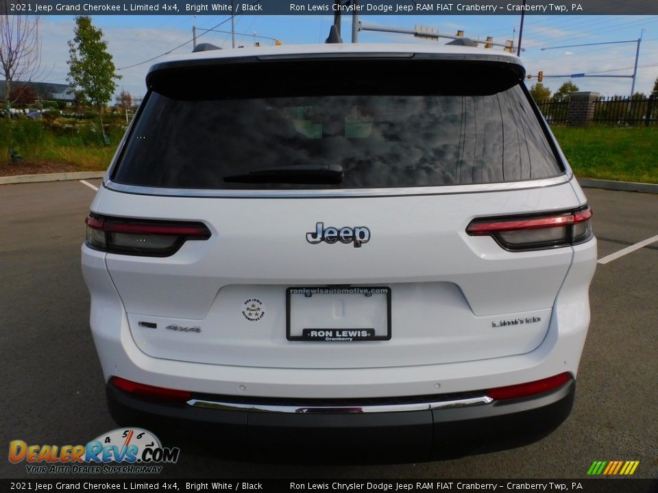 2021 Jeep Grand Cherokee L Limited 4x4 Bright White / Black Photo #6