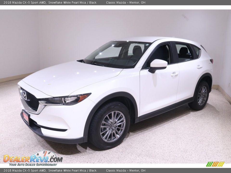 2018 Mazda CX-5 Sport AWD Snowflake White Pearl Mica / Black Photo #3