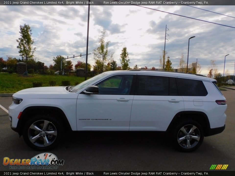 2021 Jeep Grand Cherokee L Limited 4x4 Bright White / Black Photo #9