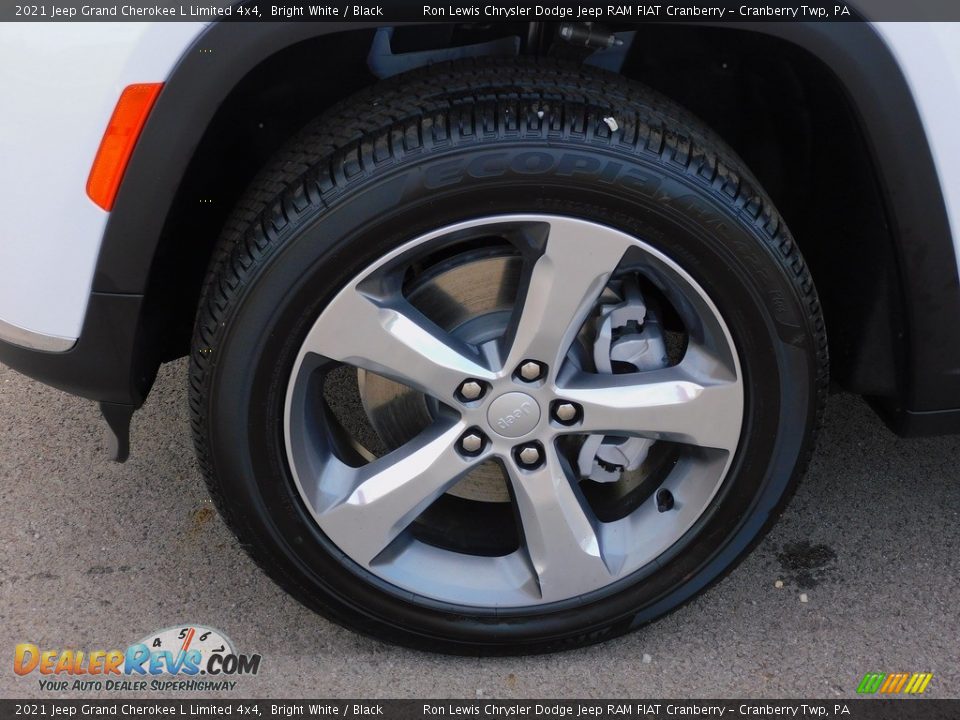 2021 Jeep Grand Cherokee L Limited 4x4 Bright White / Black Photo #10