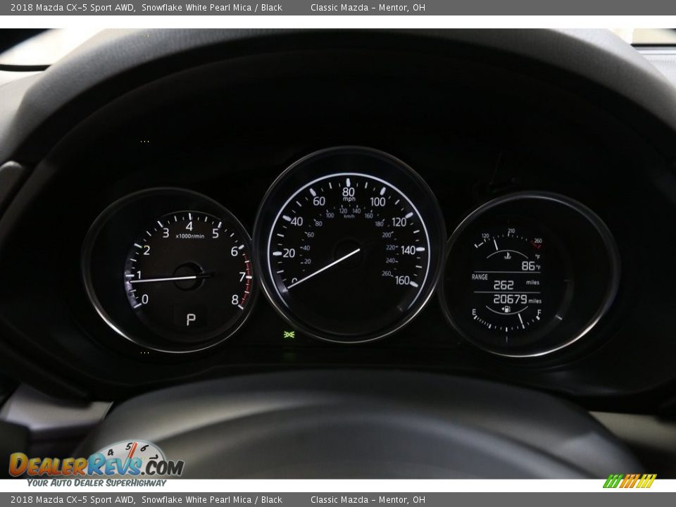2018 Mazda CX-5 Sport AWD Snowflake White Pearl Mica / Black Photo #8