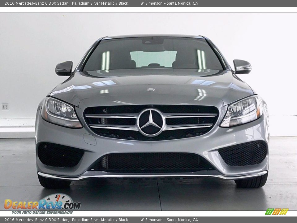 2016 Mercedes-Benz C 300 Sedan Palladium Silver Metallic / Black Photo #2