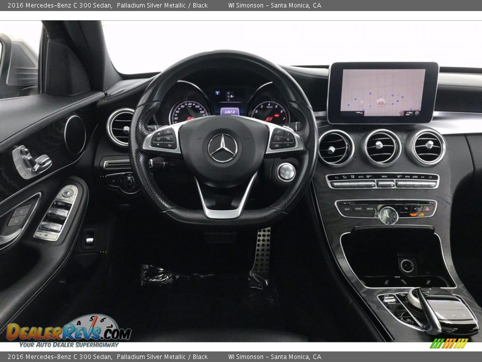 2016 Mercedes-Benz C 300 Sedan Palladium Silver Metallic / Black Photo #4