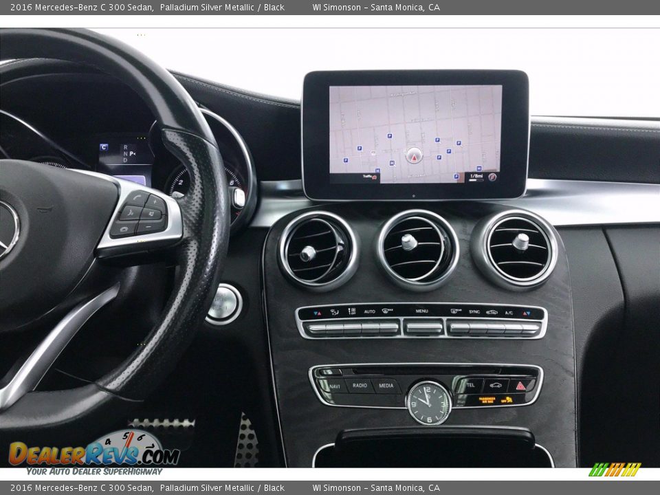 2016 Mercedes-Benz C 300 Sedan Palladium Silver Metallic / Black Photo #5