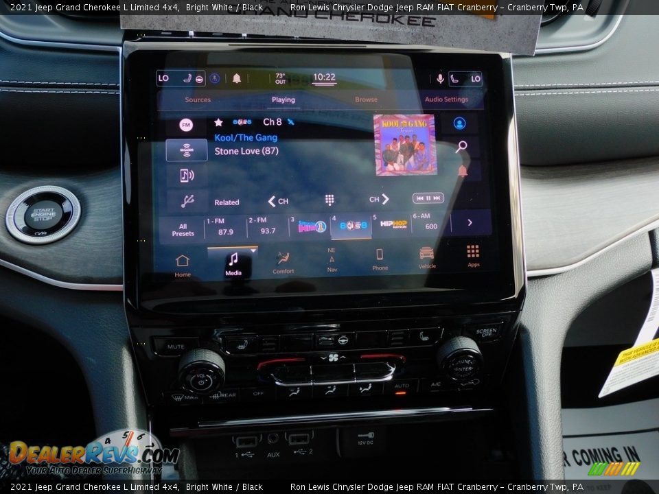 2021 Jeep Grand Cherokee L Limited 4x4 Bright White / Black Photo #17