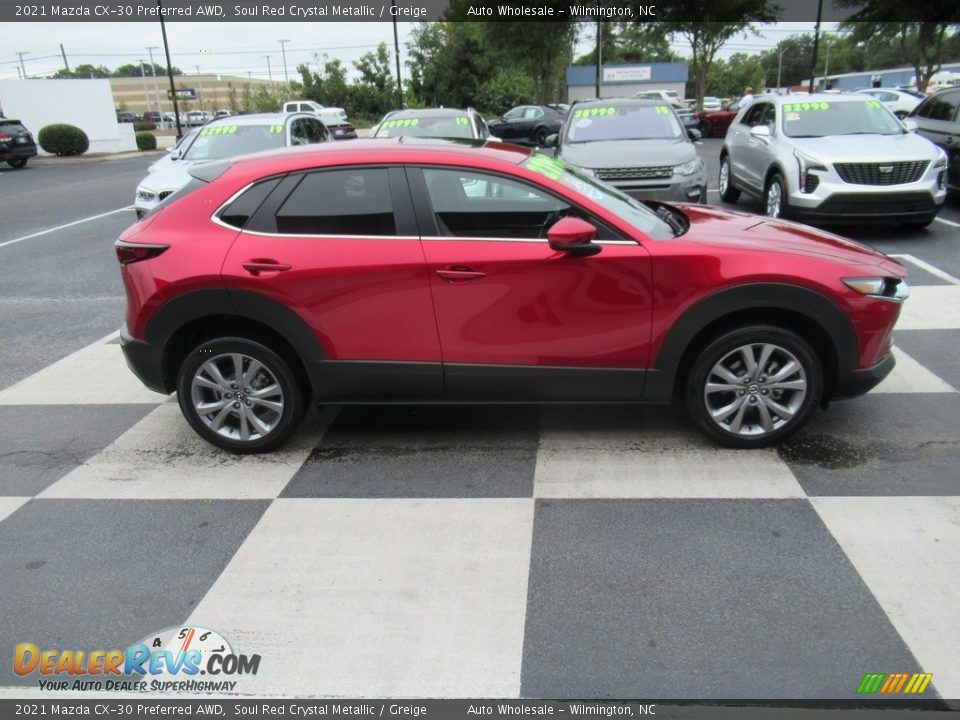 2021 Mazda CX-30 Preferred AWD Soul Red Crystal Metallic / Greige Photo #3