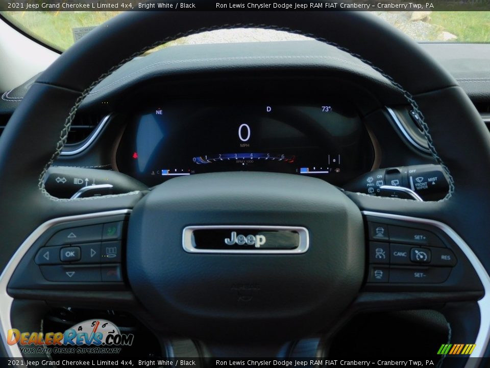2021 Jeep Grand Cherokee L Limited 4x4 Bright White / Black Photo #20