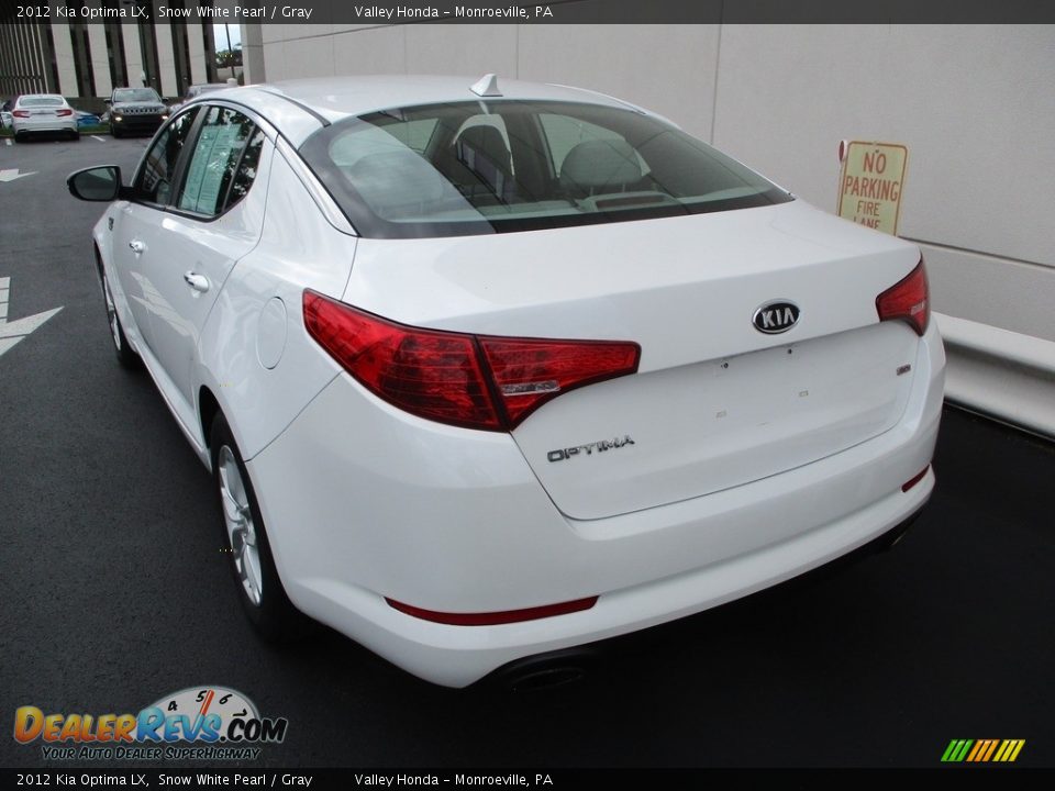 2012 Kia Optima LX Snow White Pearl / Gray Photo #3