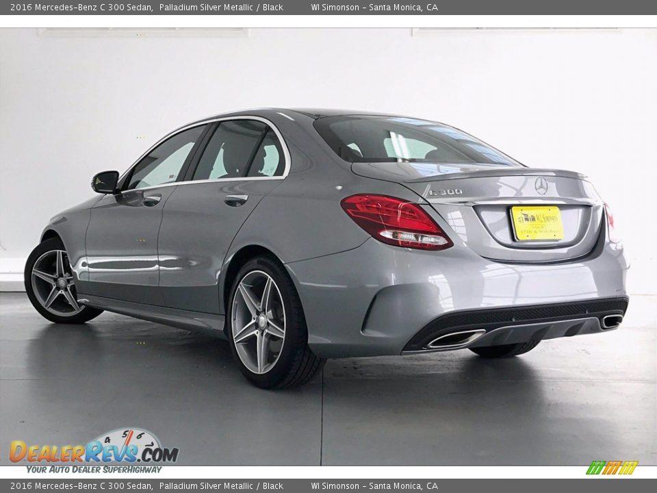 2016 Mercedes-Benz C 300 Sedan Palladium Silver Metallic / Black Photo #10