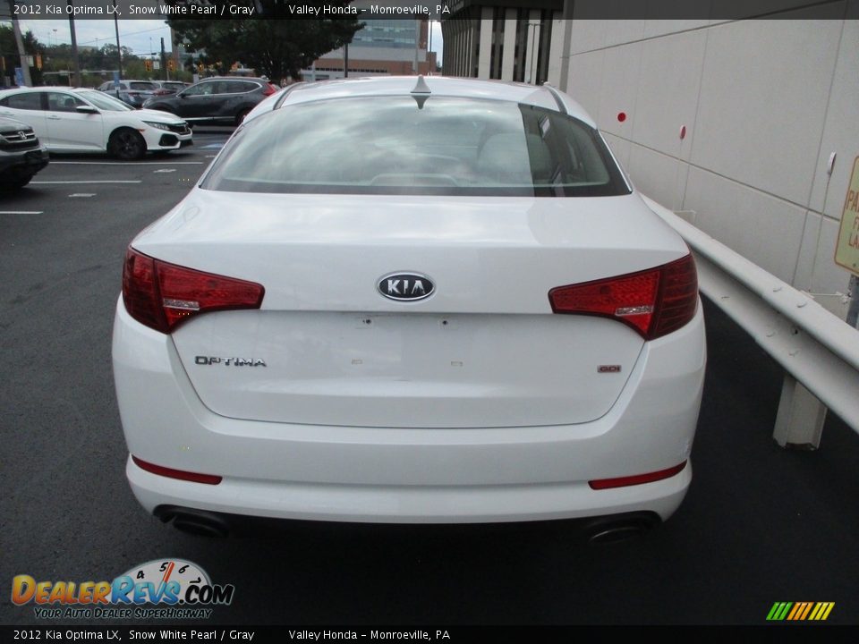 2012 Kia Optima LX Snow White Pearl / Gray Photo #4