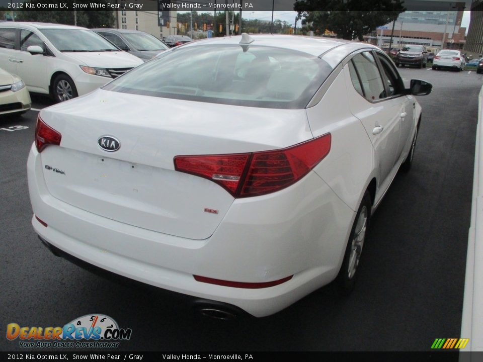 2012 Kia Optima LX Snow White Pearl / Gray Photo #5