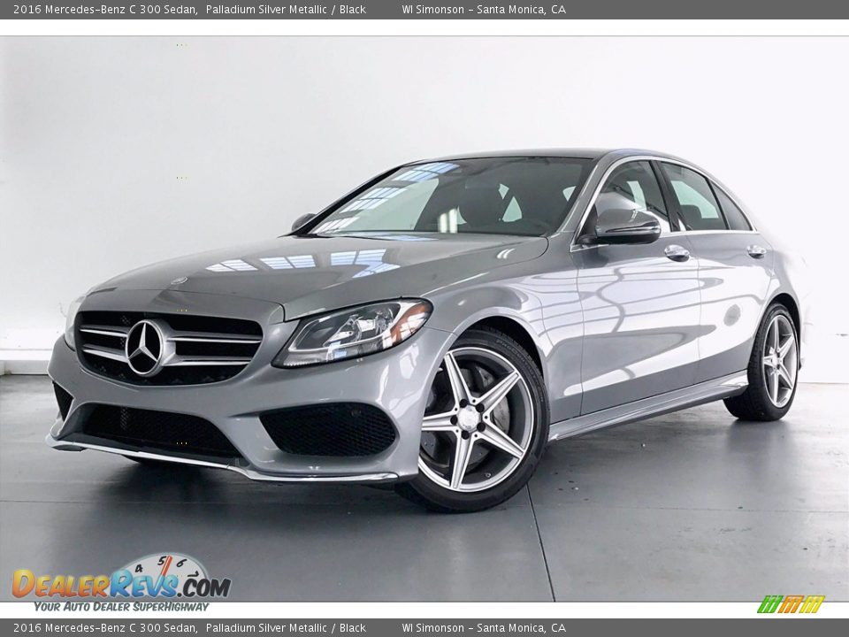 2016 Mercedes-Benz C 300 Sedan Palladium Silver Metallic / Black Photo #12