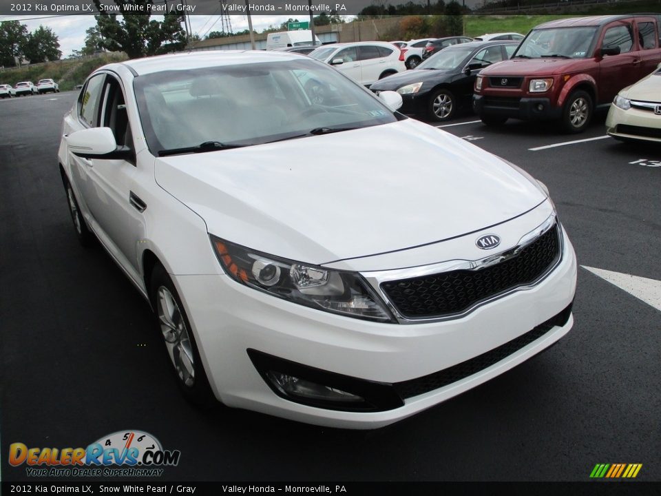 2012 Kia Optima LX Snow White Pearl / Gray Photo #8