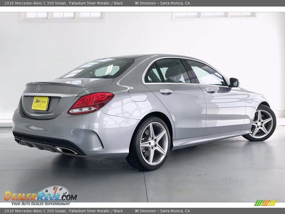 2016 Mercedes-Benz C 300 Sedan Palladium Silver Metallic / Black Photo #16