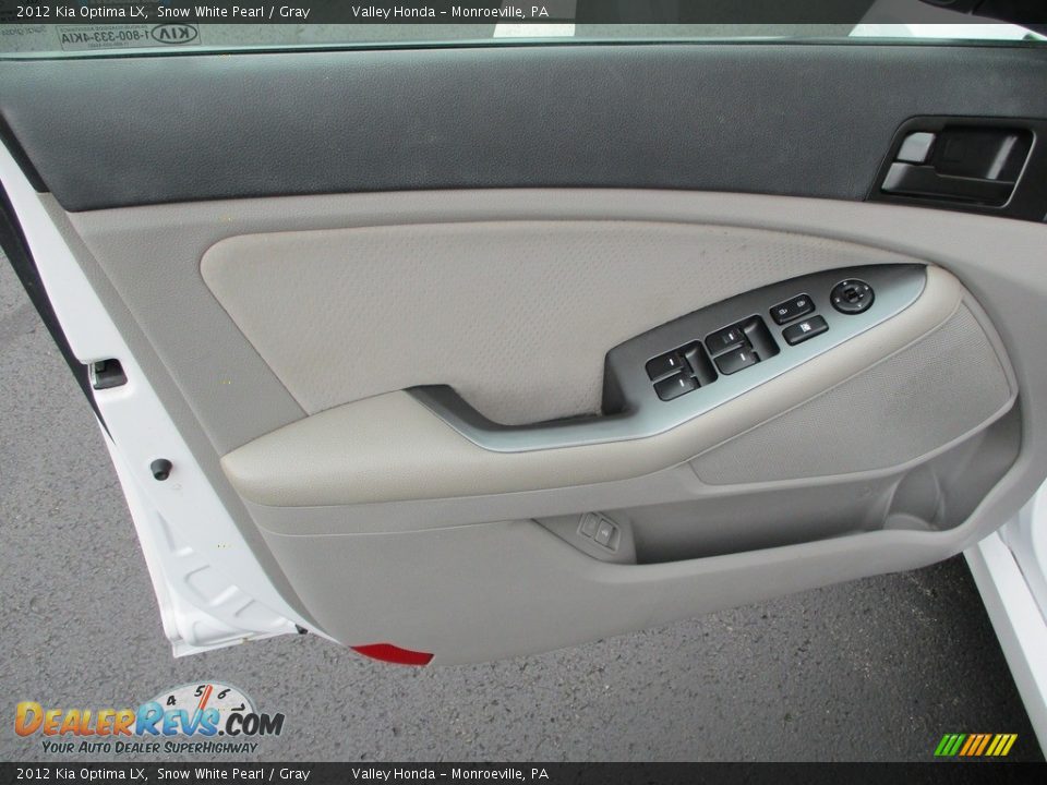 2012 Kia Optima LX Snow White Pearl / Gray Photo #11