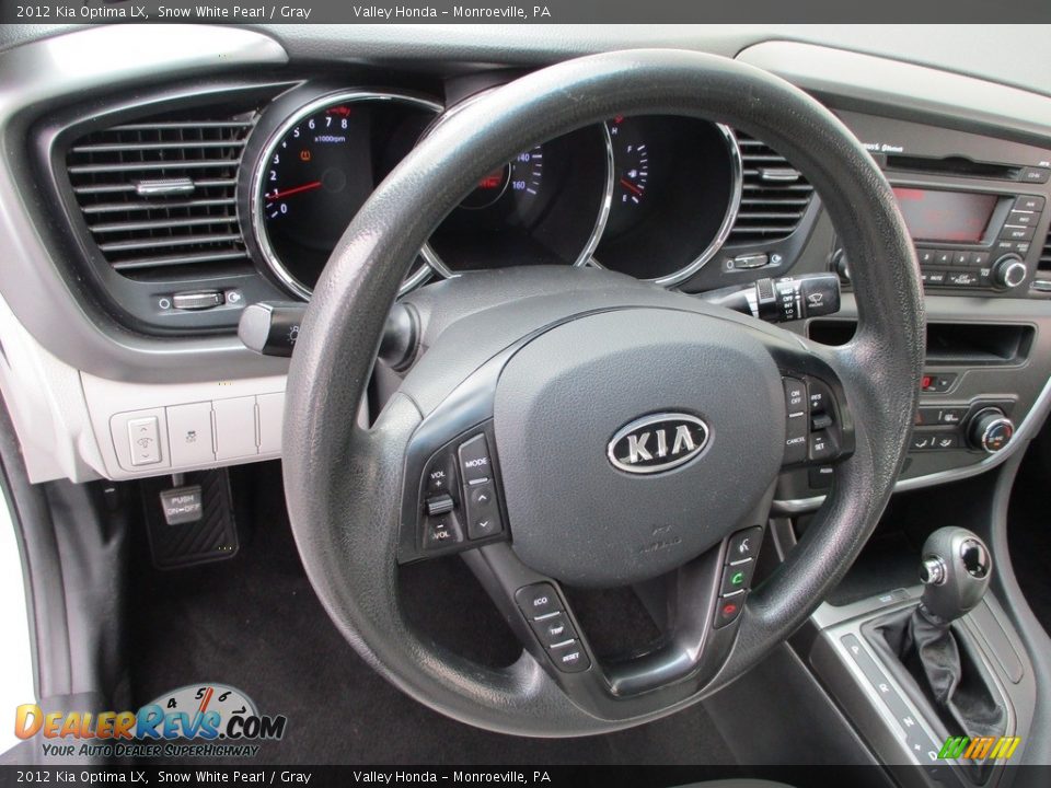 2012 Kia Optima LX Snow White Pearl / Gray Photo #14