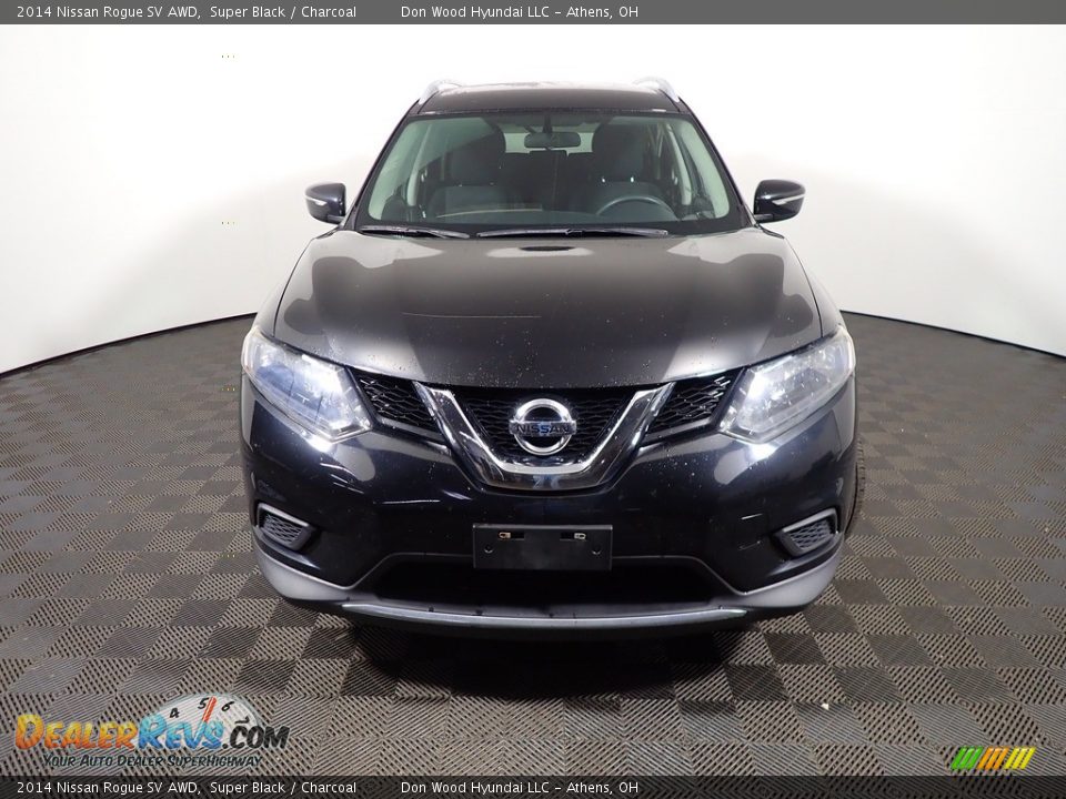 2014 Nissan Rogue SV AWD Super Black / Charcoal Photo #5