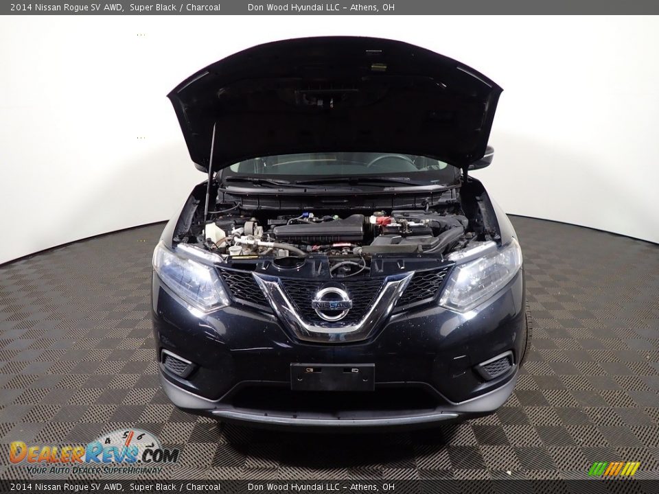 2014 Nissan Rogue SV AWD Super Black / Charcoal Photo #6