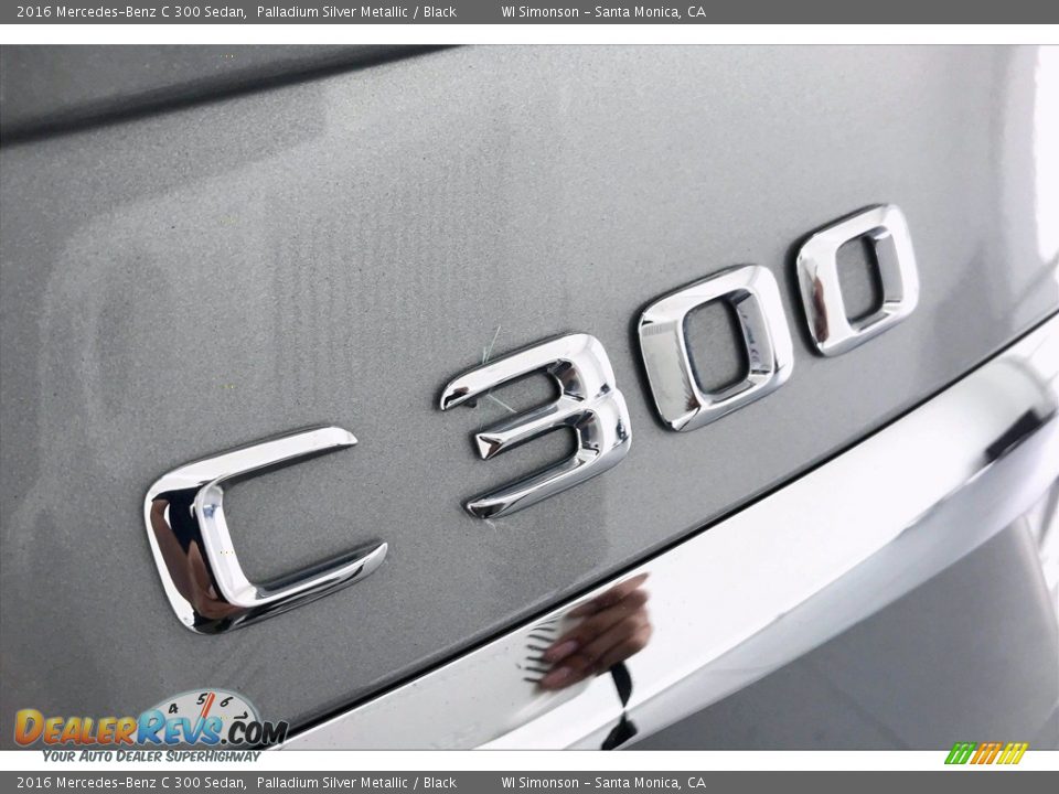 2016 Mercedes-Benz C 300 Sedan Palladium Silver Metallic / Black Photo #27