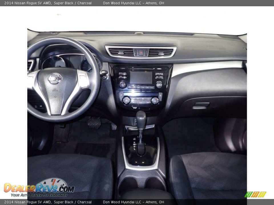 2014 Nissan Rogue SV AWD Super Black / Charcoal Photo #25