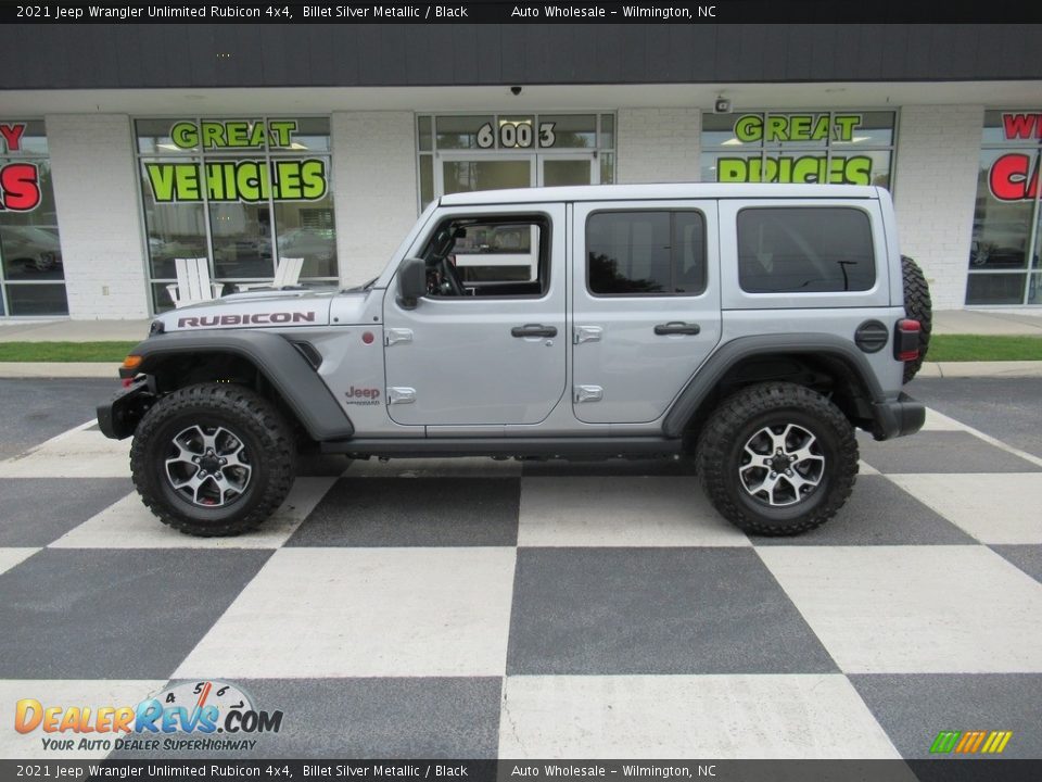 2021 Jeep Wrangler Unlimited Rubicon 4x4 Billet Silver Metallic / Black Photo #1
