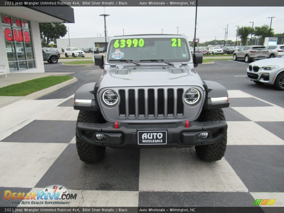 2021 Jeep Wrangler Unlimited Rubicon 4x4 Billet Silver Metallic / Black Photo #2